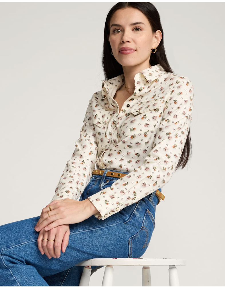 Pendleton Womens Western Floral Gambler Shirt