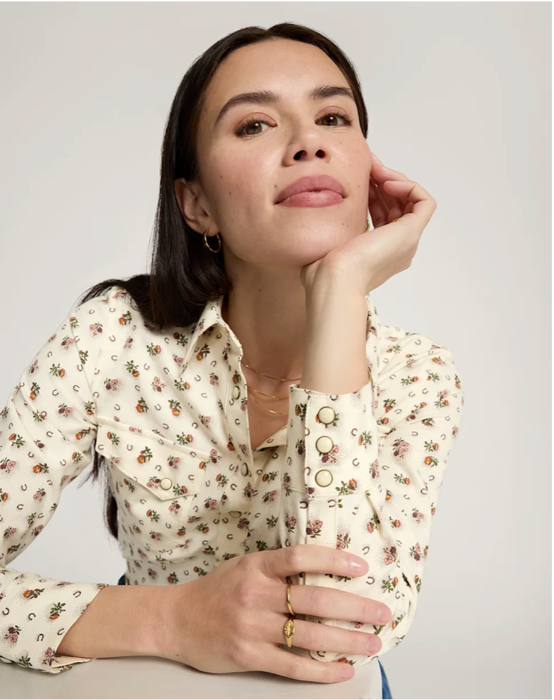 Pendleton Womens Western Floral Gambler Shirt