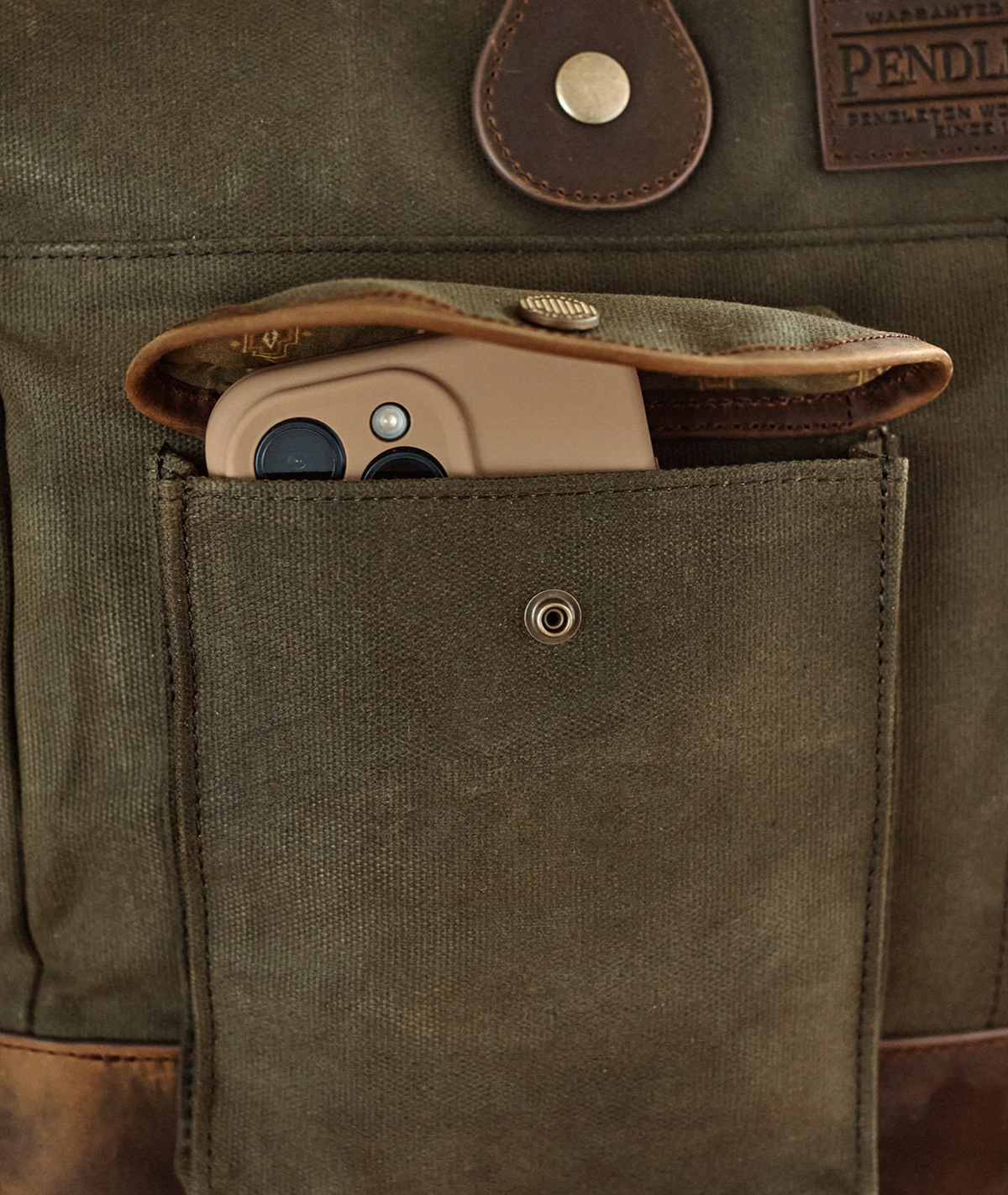 Pendleton Odyssey Waxed Canvas Messenger Bag