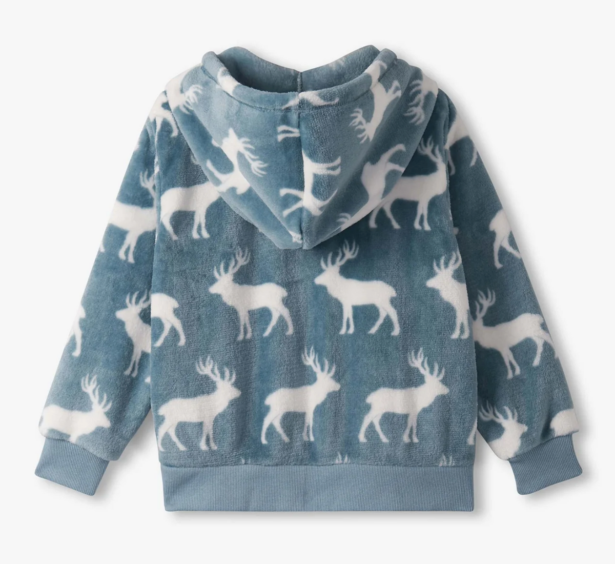 Hatley Elk Fuzzy Feece Zip-Up Hoodie