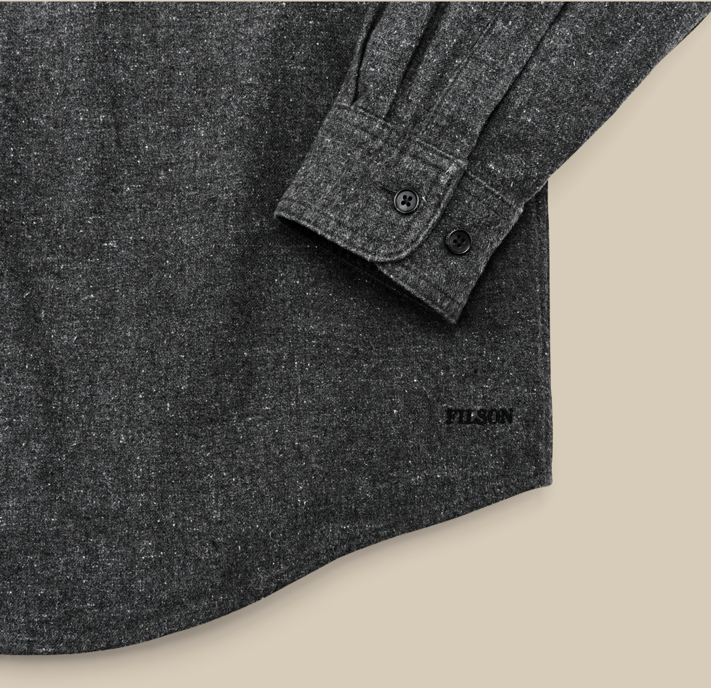 Filson Mens Alaskan Guide Shirt - Dark Heather Gray