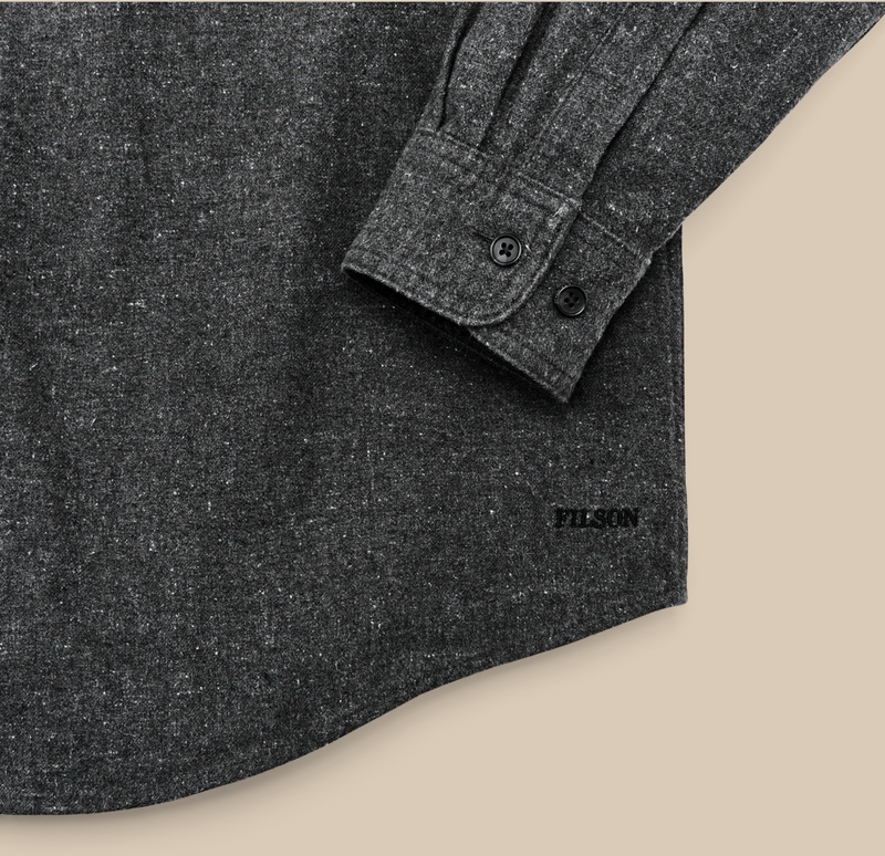 Filson Mens Alaskan Guide Shirt - Dark Heather Gray