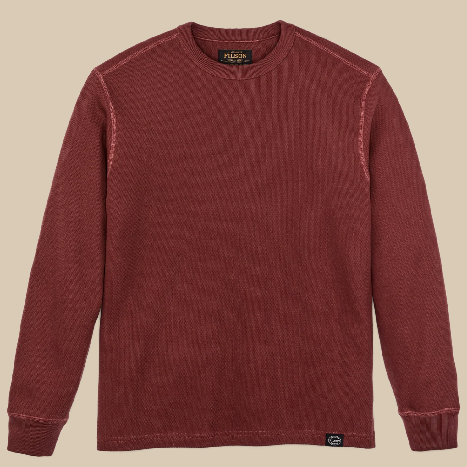 Filson Mens Thermal Crew-Fired Brick