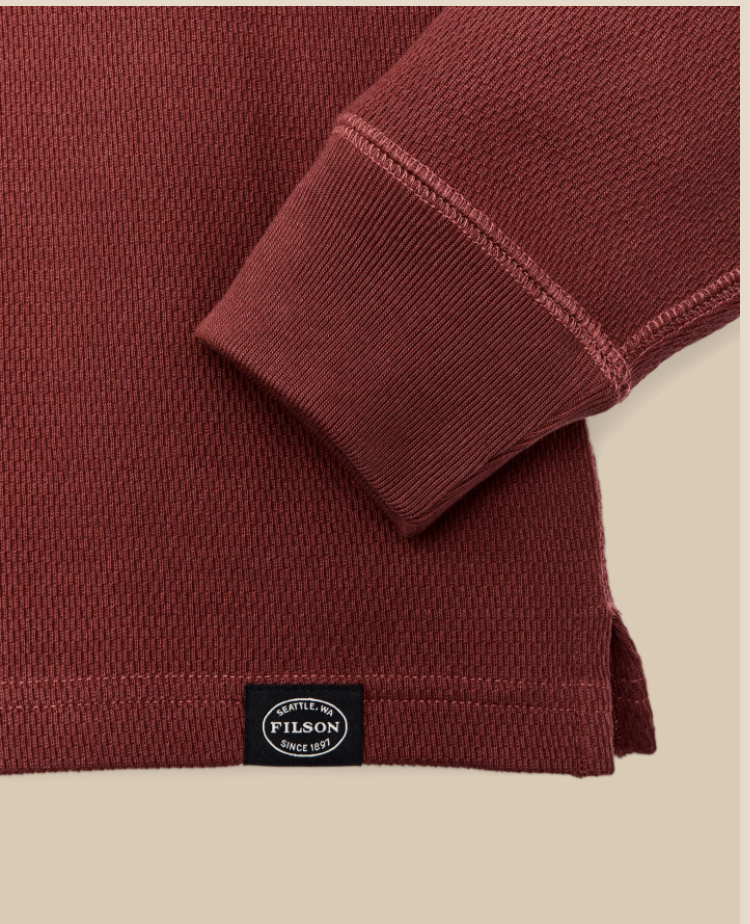 Filson Mens Thermal Crew-Fired Brick