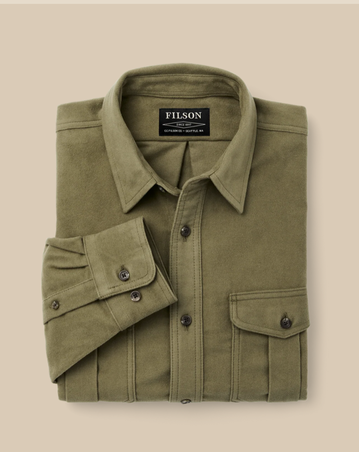 Filson Mens Moleskin Seattle Shirt - Lovat