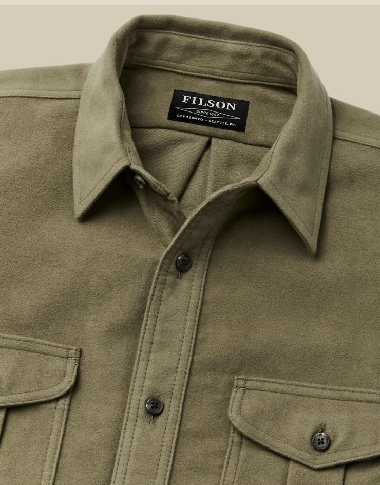 Filson Mens Moleskin Seattle Shirt - Lovat