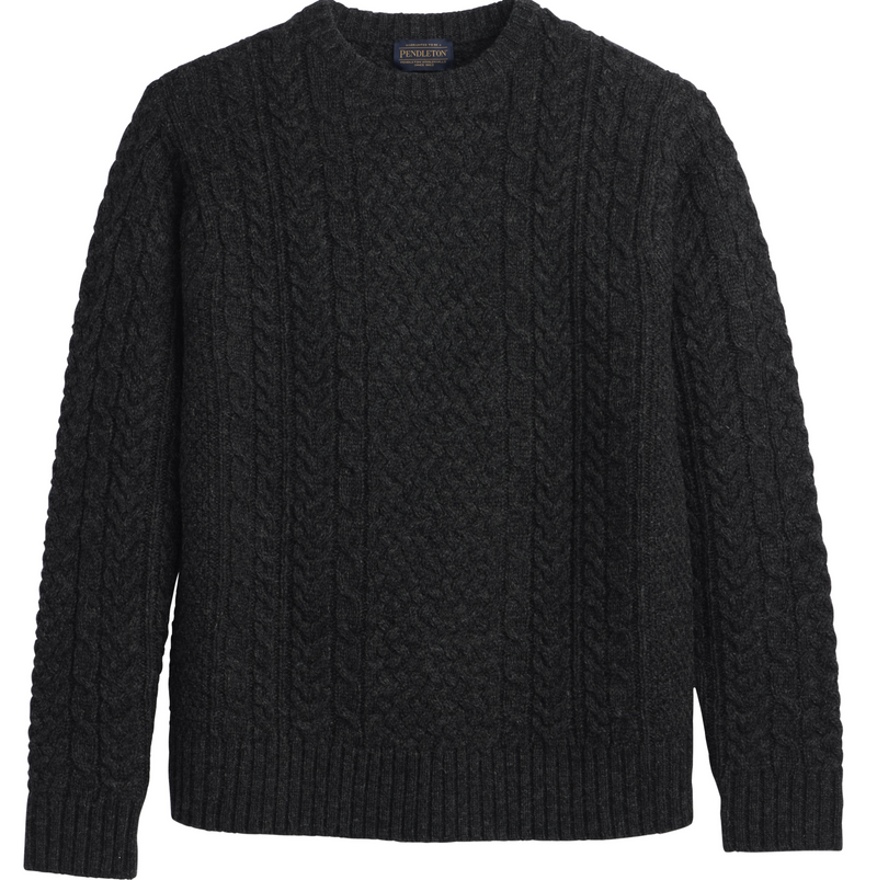 Pendleton Mens Wool Fisherman Sweater