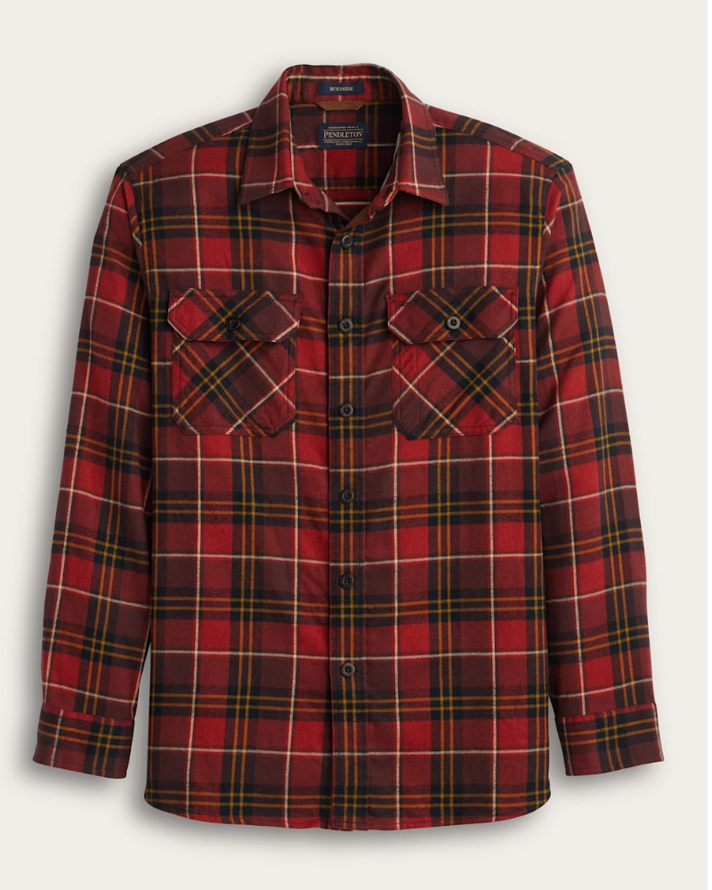 Pendleton Mens Burnside Double Brushed Flannel Shirt