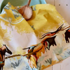 Tirzah Lane Art Longhorn Open Range Cowgirl Western Kitchen Tea Towel
