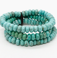 Lizou Rondelle Bead Three Strand Bracelet
