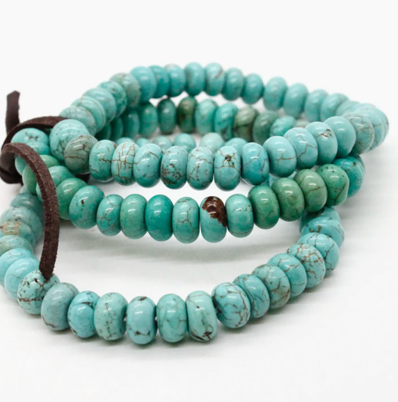 Lizou Rondelle Bead Three Strand Bracelet