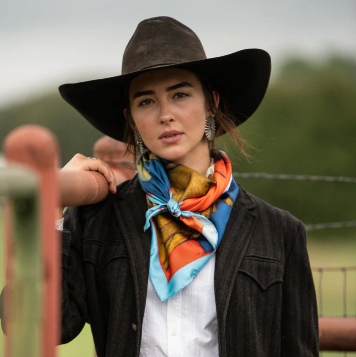 Fringe A Little Romance Silk Scarf