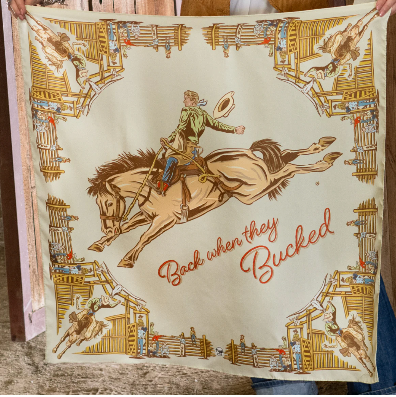 Fringe Back When They Bucked Scarf