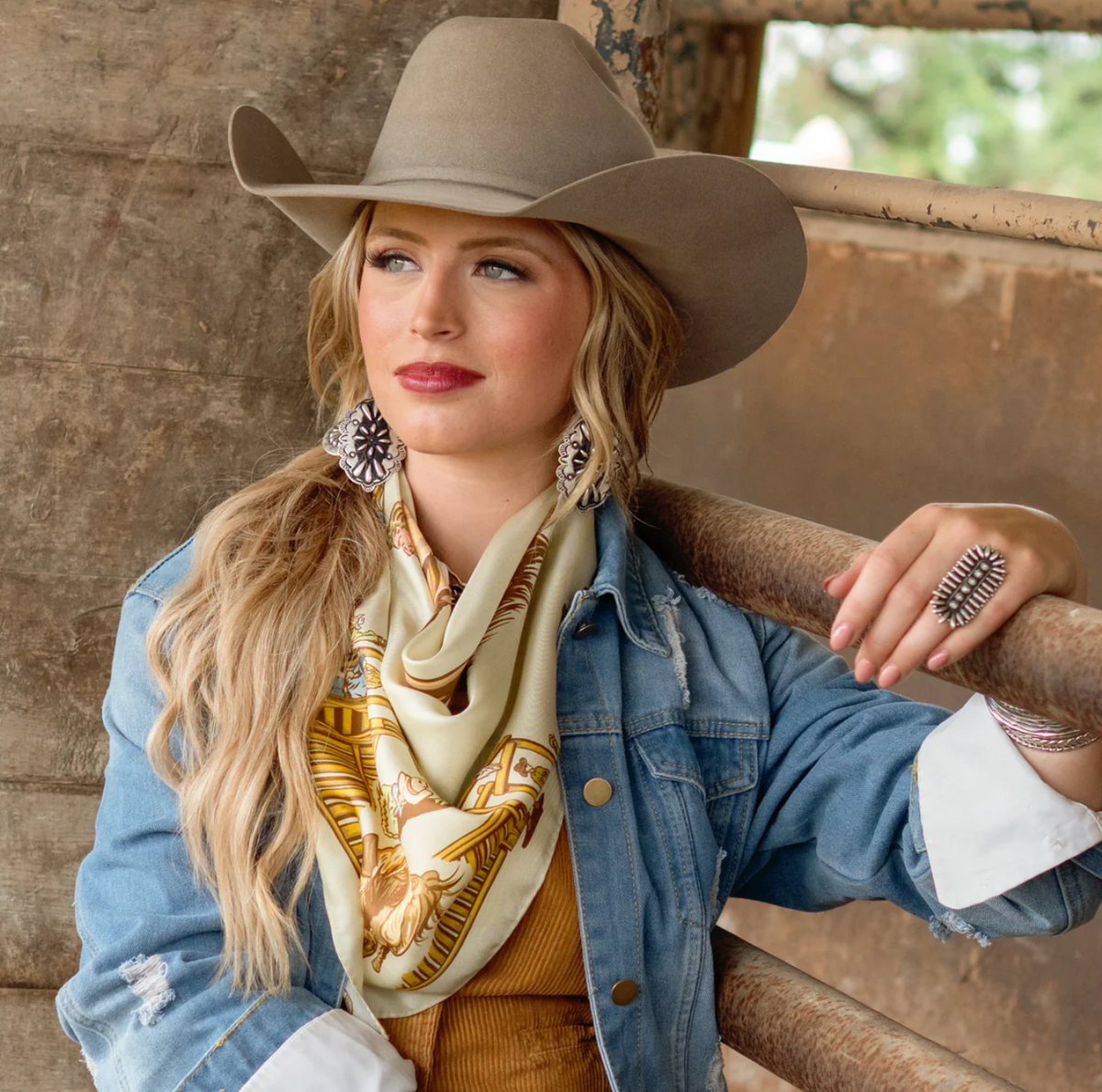 Fringe Back When They Bucked Scarf