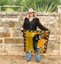 Fringe Girl and Bison Scarf - The Long Tall