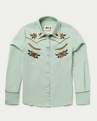 Schaefer Womens Embroidered Snap Western Shirt