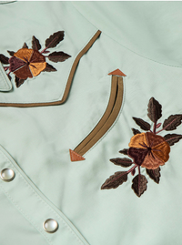 Schaefer Womens Embroidered Snap Western Shirt