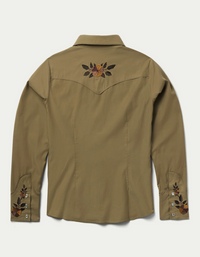 Schaefer Womens Embroidered Snap Western Shirt