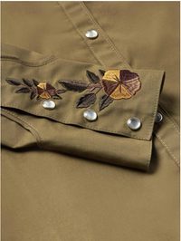 Schaefer Womens Embroidered Snap Western Shirt