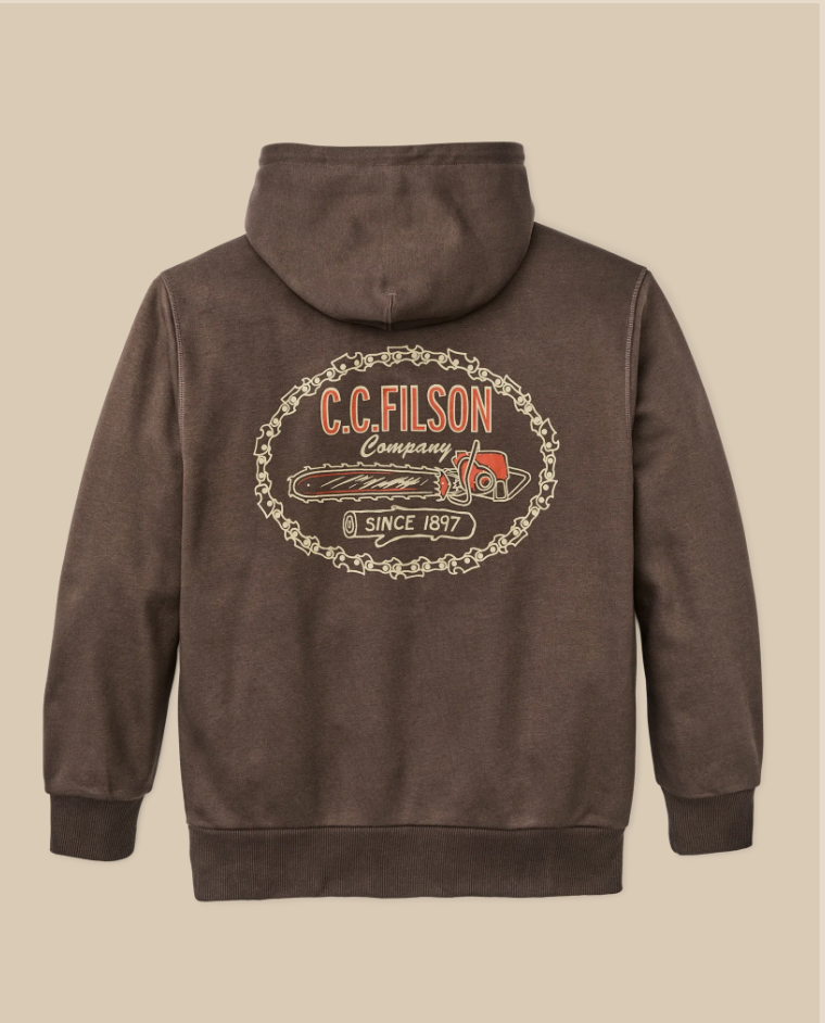 Filson Mens Prospector Graphic Hoodie - Logging - Bob's Outdoor