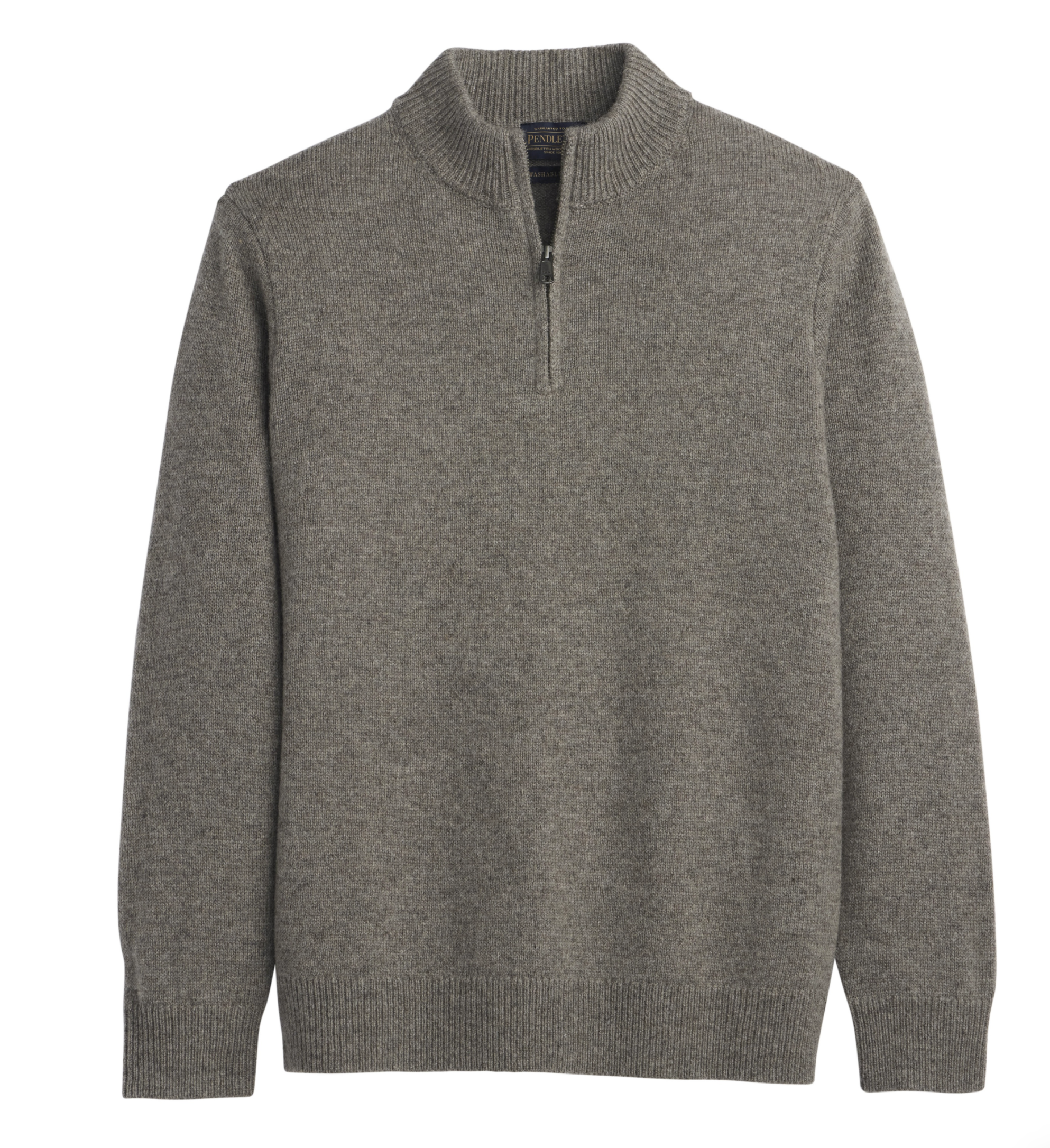 Pendleton Mens Shetland Wool Half-Zip Sweater
