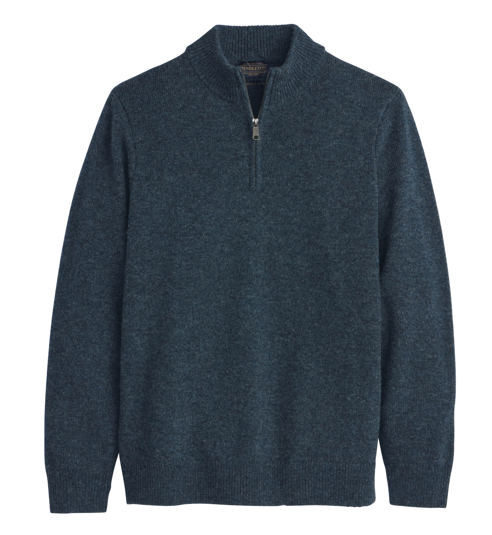 Pendleton Mens Shetland Wool Half-Zip Sweater