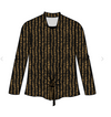 Habitat Womens Dots Tie Front Top