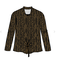 Habitat Womens Dots Tie Front Top
