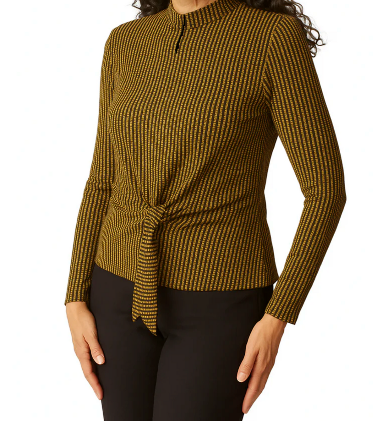 Habitat Womens Dots Tie Front Top