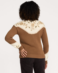 Pendleton Womens Western Floral Henley Sweater