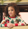 Little Blue House Kids Tree Farm Merry Christmas Pajama Set