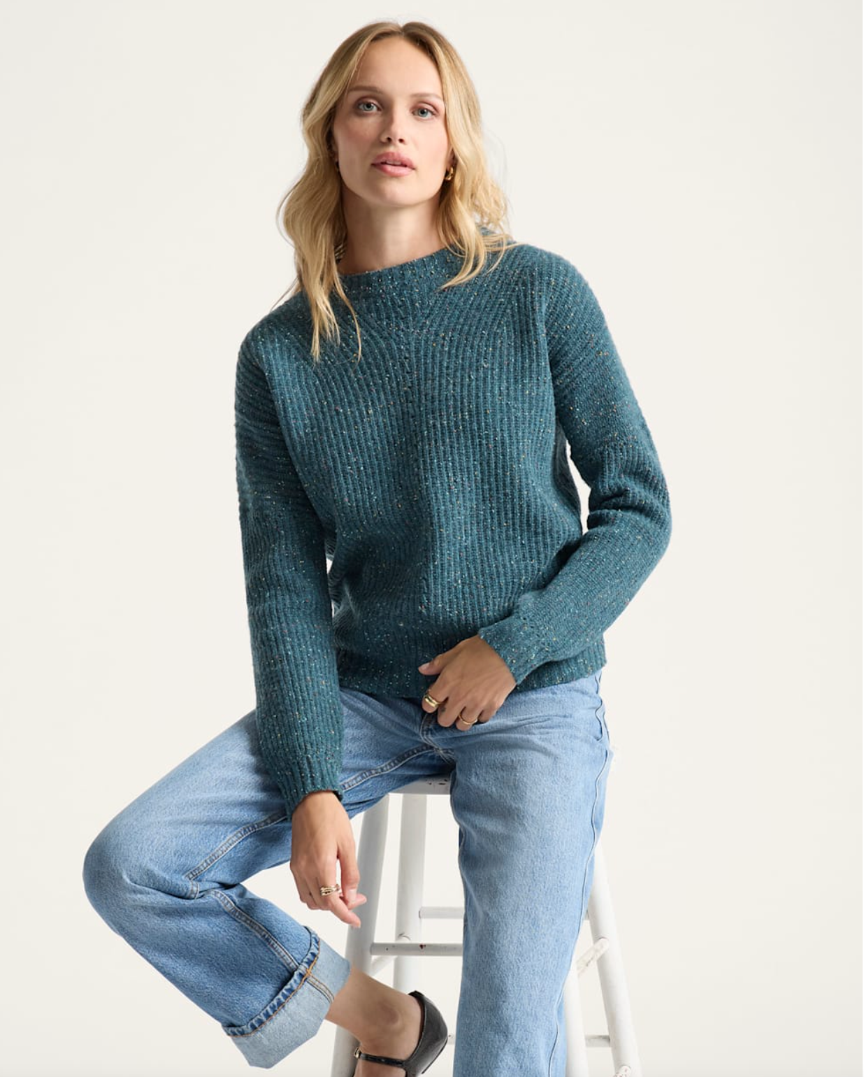 Pendleton Womens Donegal Eyelet Sweater