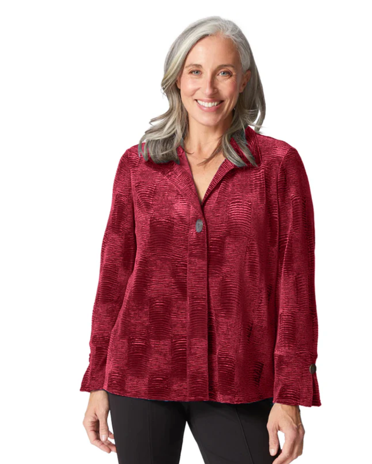 Habitat Womens Crinkle Velvet Swing Shirt