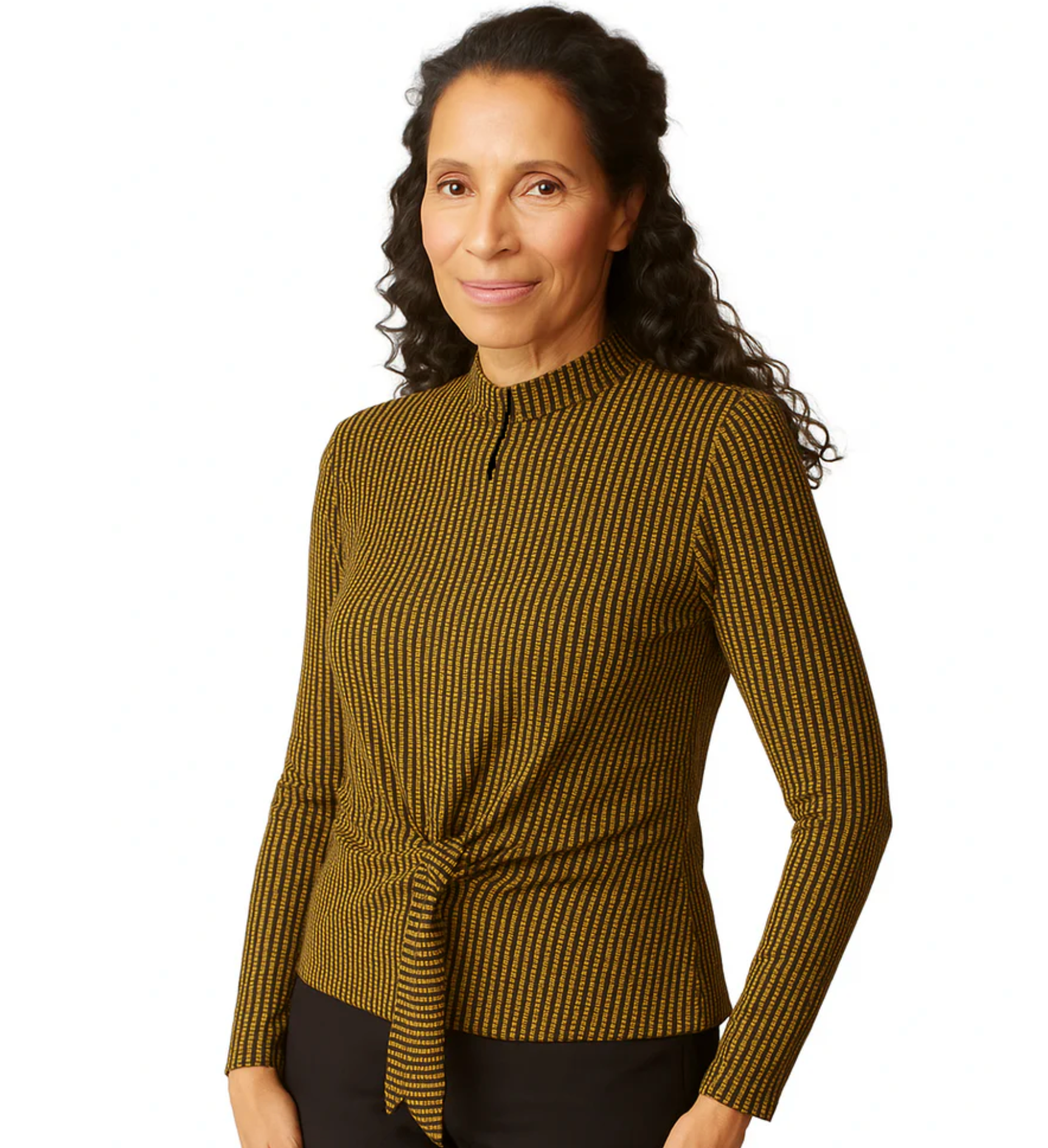 Habitat Womens Dots Tie Front Top - Bob's Outdoor