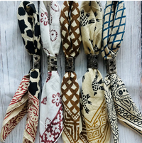 Boho Hand Dyed Bandana with Leather Slide - Bob's Outdoor