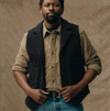 Filson Mens Mackinaw Wool Western Vest - Charcoal