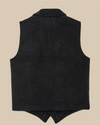 Filson Mens Mackinaw Wool Western Vest - Charcoal