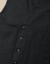 Filson Mens Mackinaw Wool Vest - Charcoal
