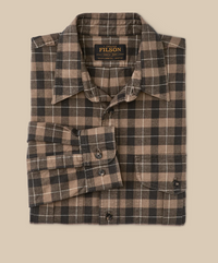 Filson Mens Alaskan Guide Shirt - Light Brown / Peat / Multi Plaid