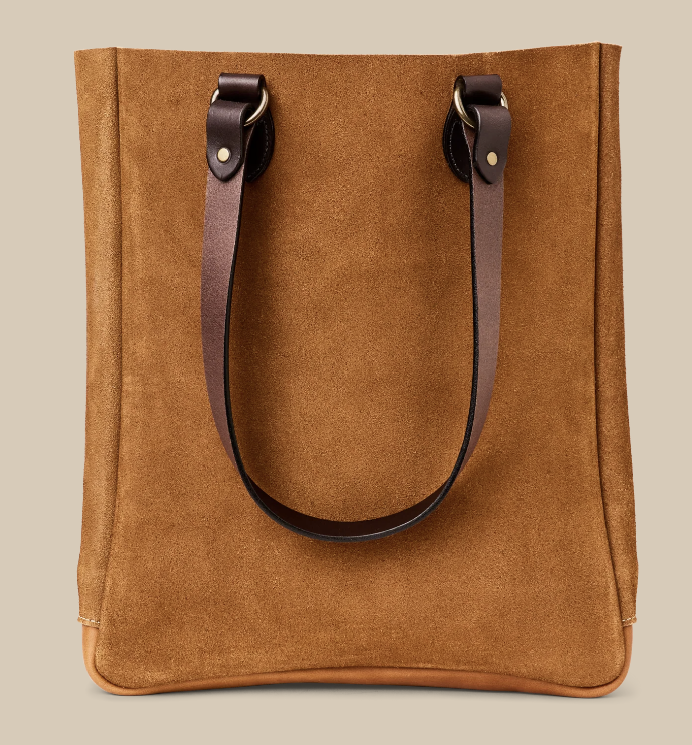 Filson Suede Leather Open Tote Bag