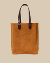 Filson Suede Leather Open Tote Bag
