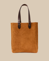 Filson Suede Leather Open Tote Bag