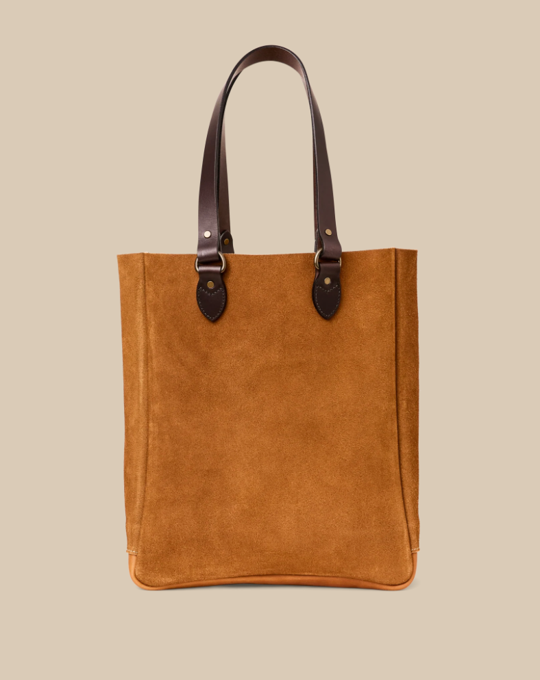 Filson Suede Leather Open Tote Bag - Bob's Outdoor