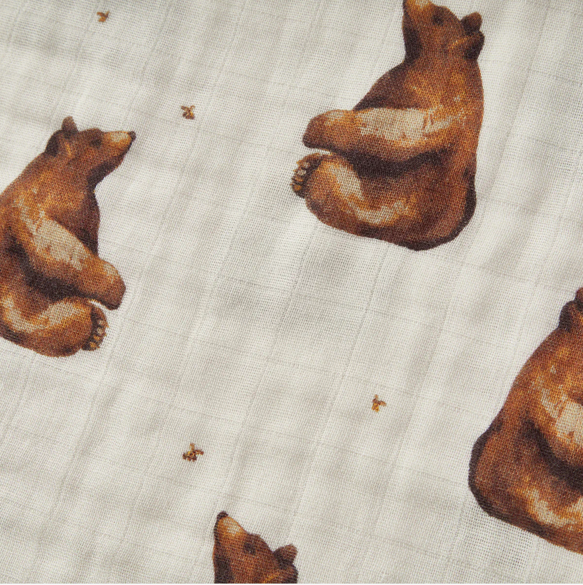 Milkbarn Bamboo Big Lovey Honey Bear Double Sided Blanket