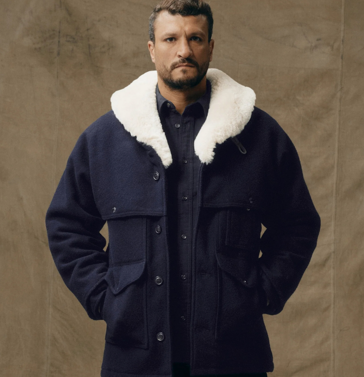 Filson Mens Lined Mackinaw Wool Packer Coat