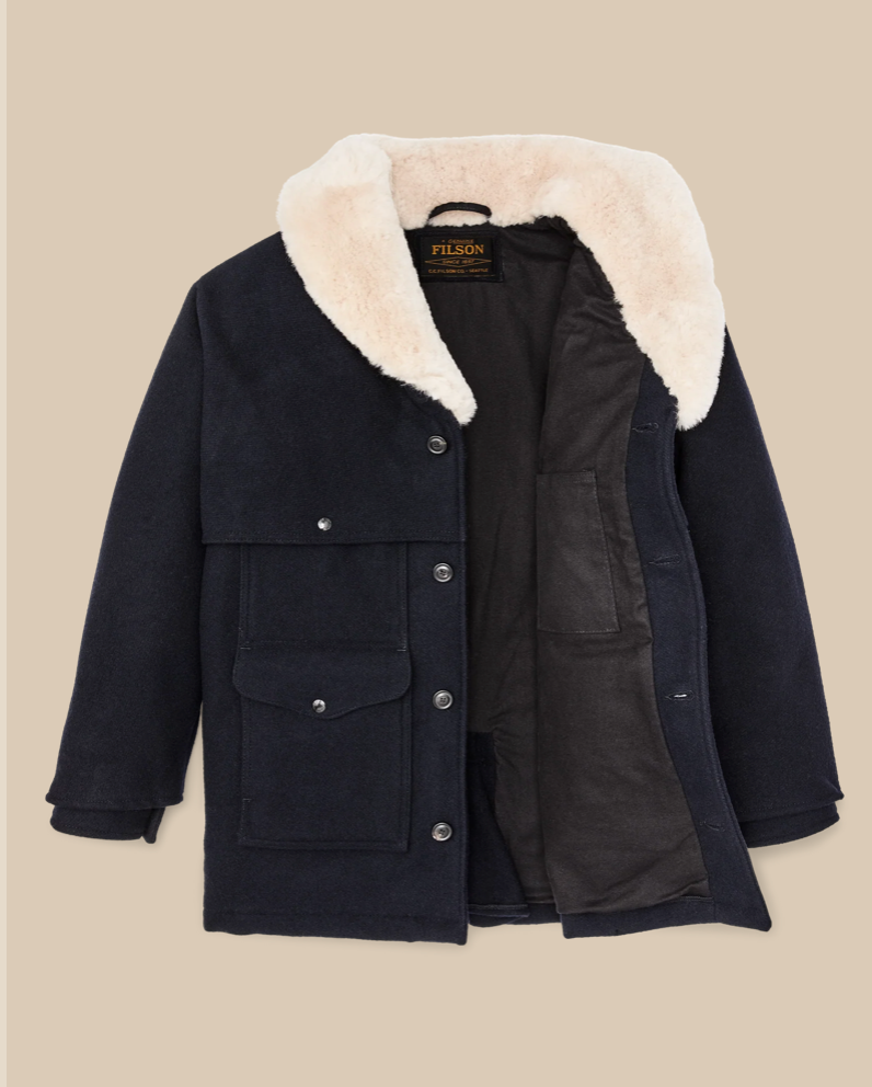 Filson Mens Lined Mackinaw Wool Packer Coat - Bob's Outdoor