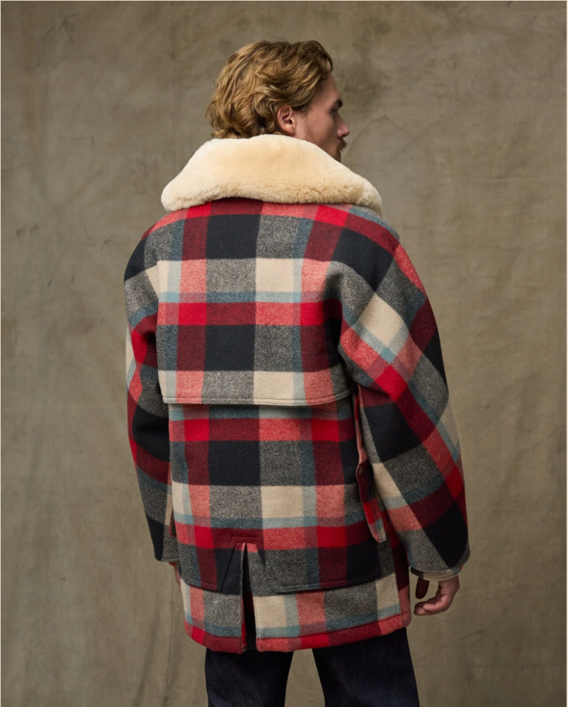 Filson Mens Lined Mackinaw Wool Packer Coat