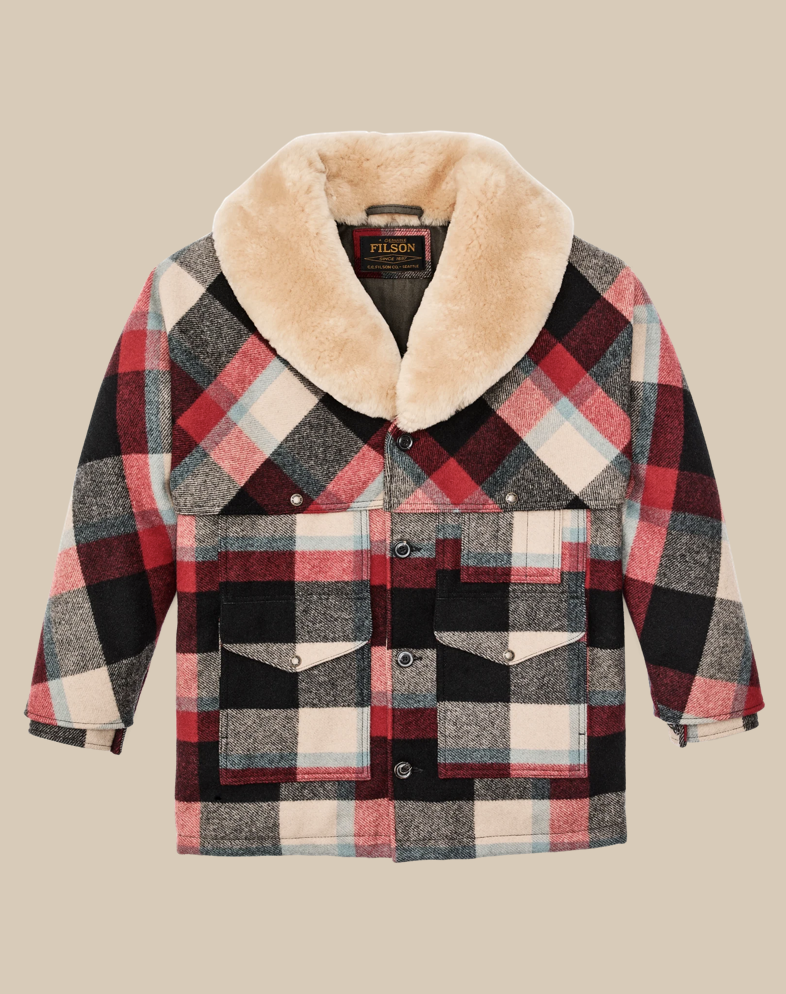 Filson Mens Lined Mackinaw Wool Packer Coat