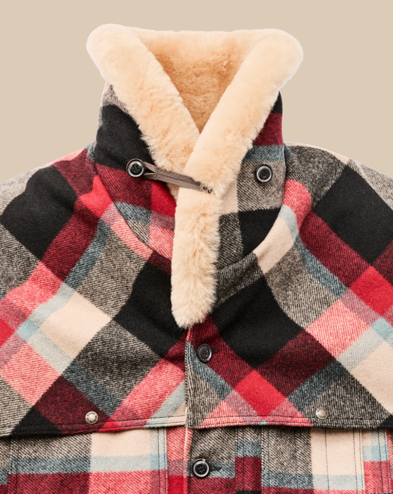 Filson Mens Lined Mackinaw Wool Packer Coat