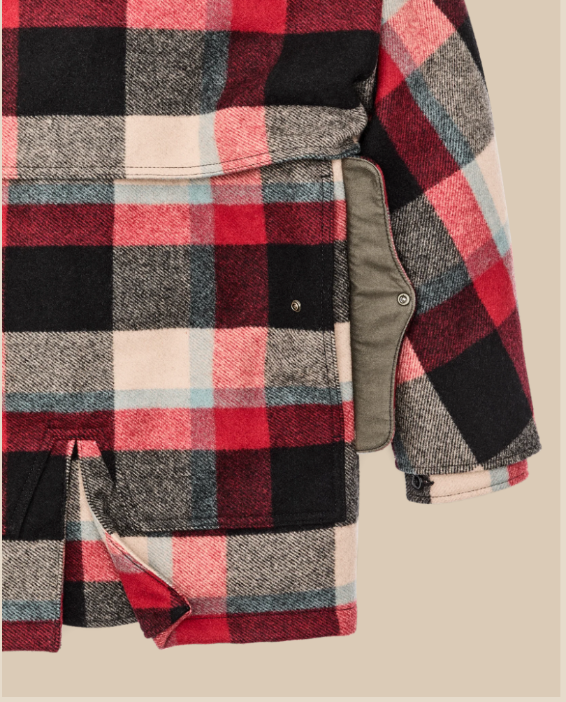 Filson Mens Lined Mackinaw Wool Packer Coat